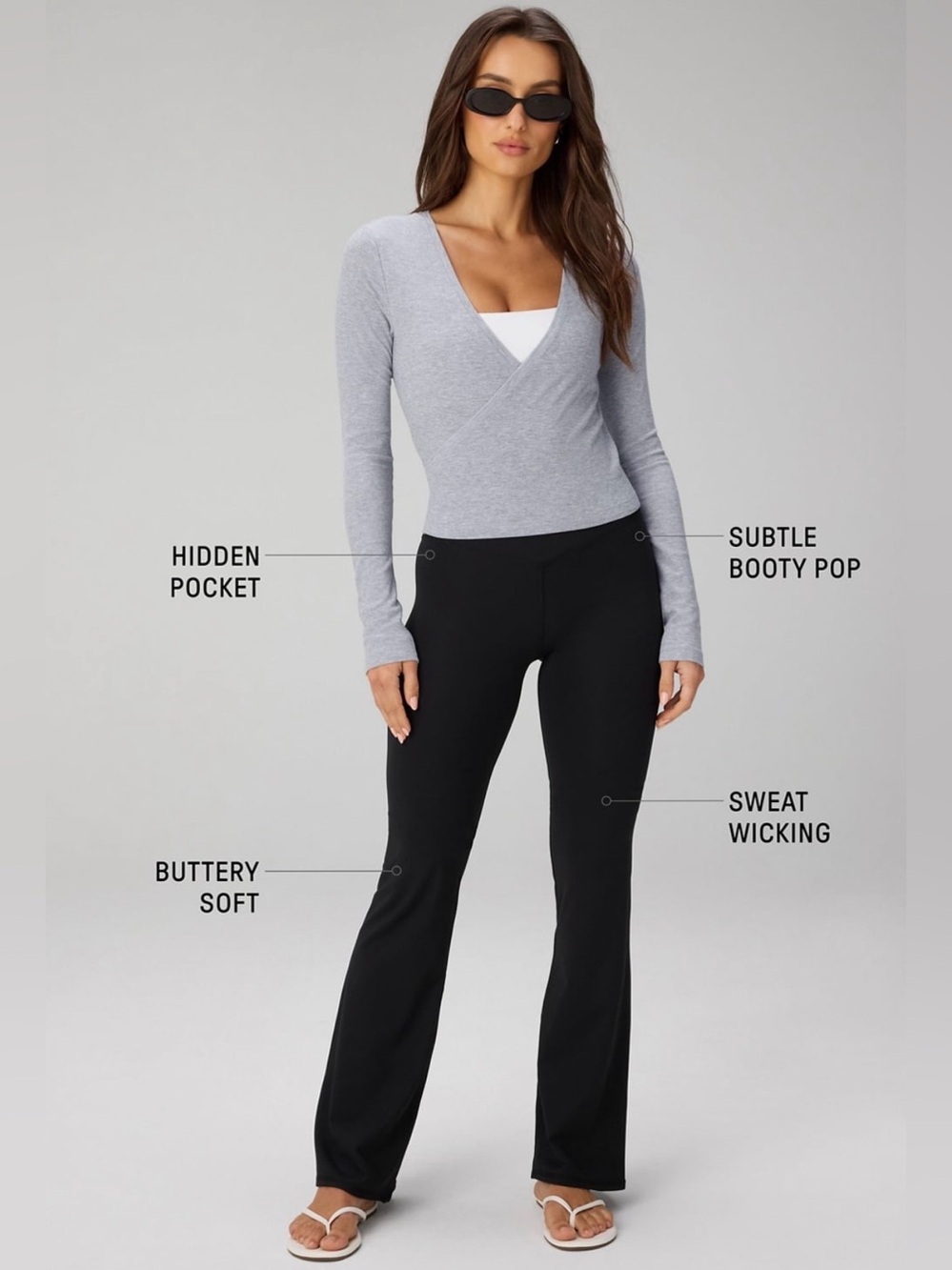Fabletics PureLuxe High-Waisted TLC Kick Flare - black - size XL - NWT - Picture 4 of 5